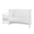 Letto MAXI PLUS NEW white+milky green /Letto per bambini+mobiletto multifunzionale/